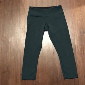 Reversible forest green/black lululemon leggings
